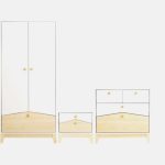 Cody trio Set white/pine effect