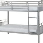 Silver metal 3ft bunk beds