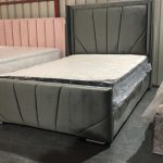 Plush velvet bedframe