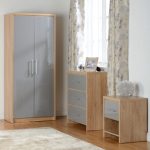 Grey/oak 2 door robe 3 drawer chest 1 locker available in white also