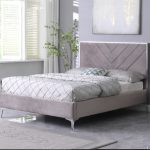 4ft6 double bedframe available in mink r grey
