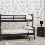 New dark grey and oak triple sleeper bedframe