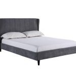 4ft6 grey fabric bedframe also in 5ft