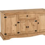 Corona 4 drawer 1 drawer sideboard