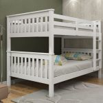 4ft quad bunk bedframe available in grey r white