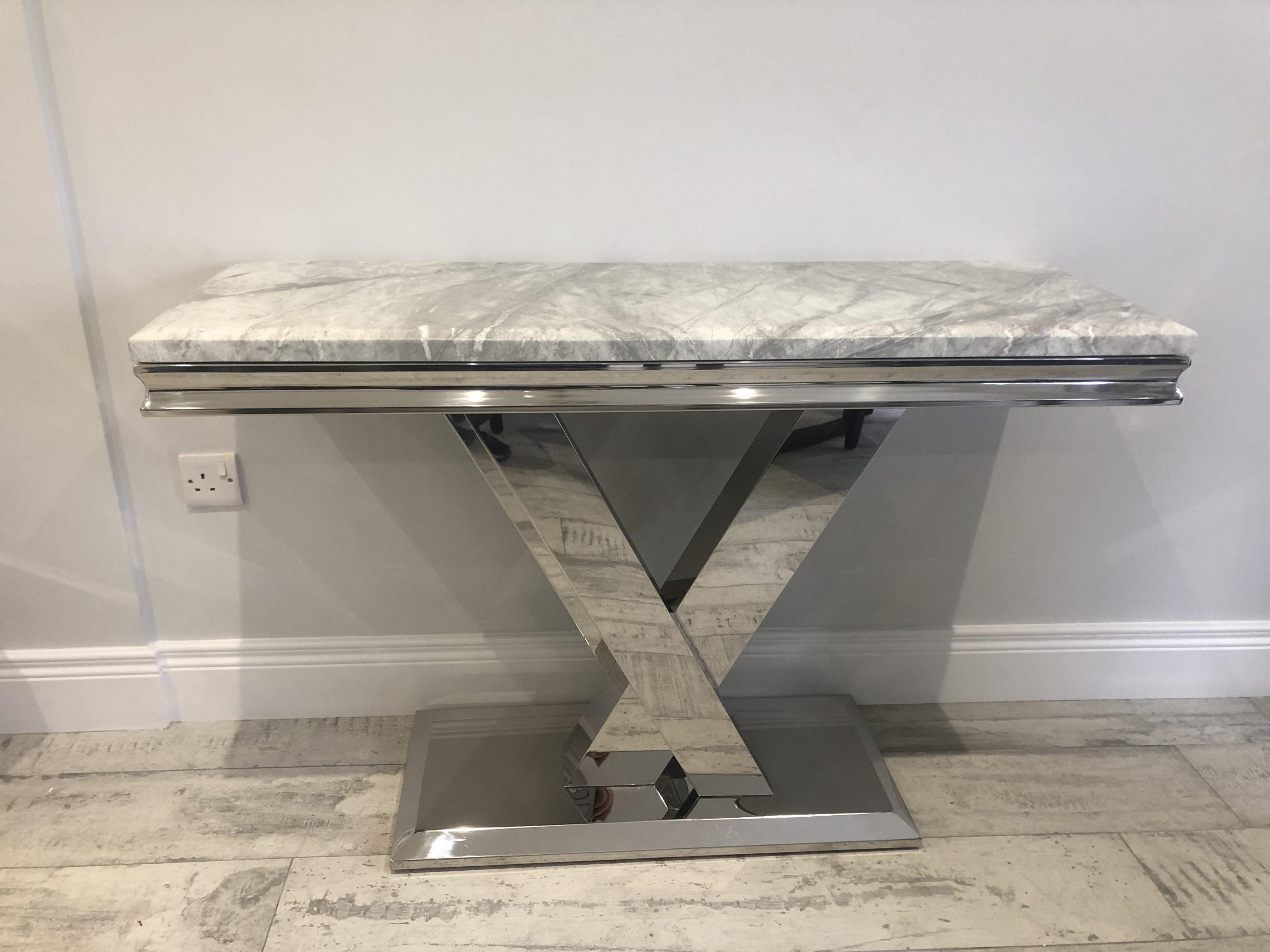C0C73CA5-4DD1-42B4-B315-42DF49E01B53-scaled-1.jpeg GREY STONE CONSOLE TABLE AVAILABLE IN 1200MM+900MM - Image 1