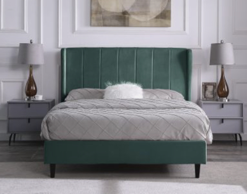 CB50600D-5459-4748-B872-3AC8BB94B965.jpeg 5ft king size green velvet bedframe (Copy) - Image 1