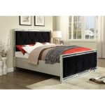 SOFIA BED BLACK+BEIGE AVAILABLE IN 4FT6+5FT