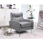 Armchairs in grey silver mink