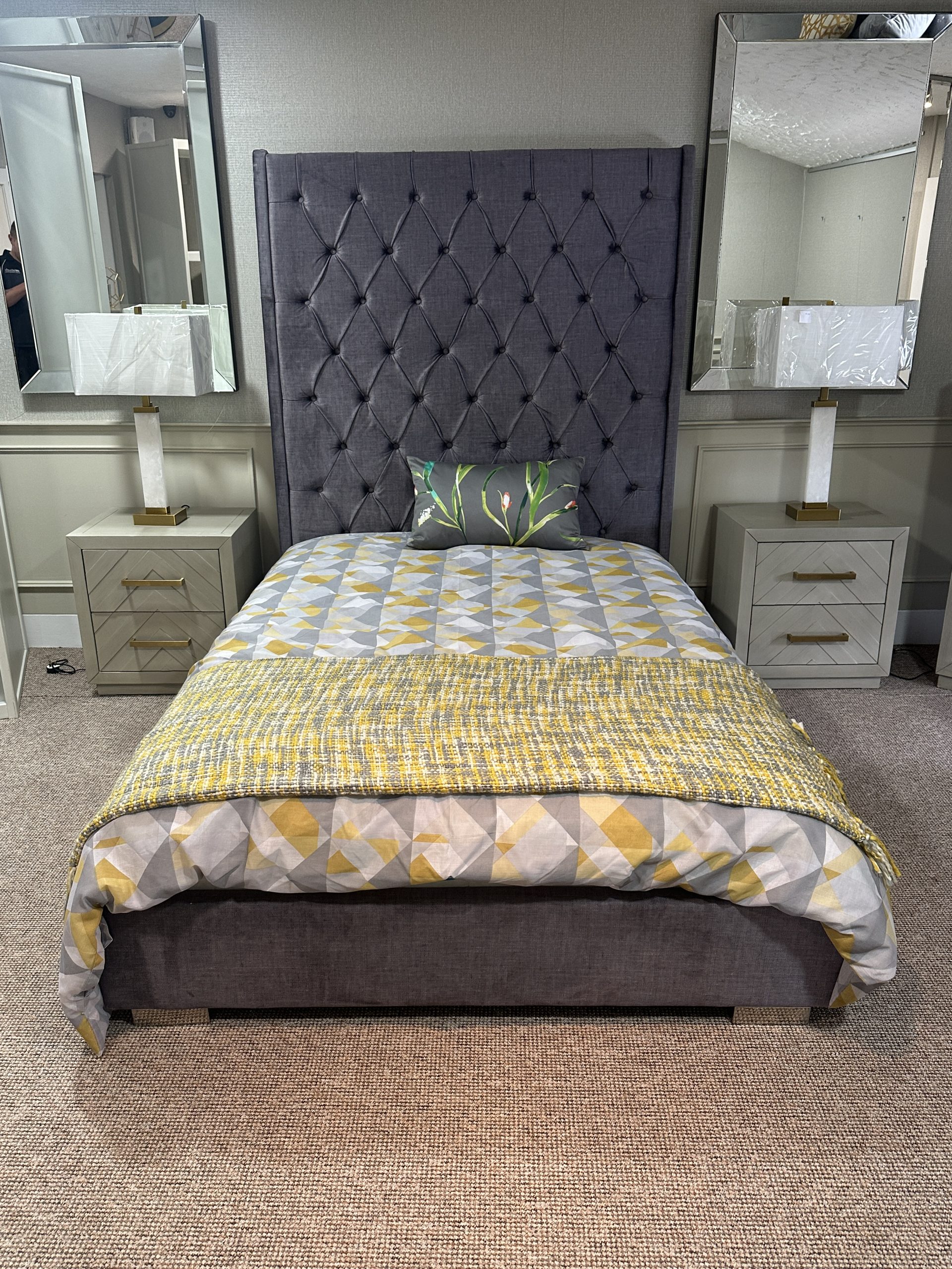 IMG_3522-scaled-1.jpeg FABRIC BED FRAME 4ft6 double/5ft king size/6ft super king size - Image 1